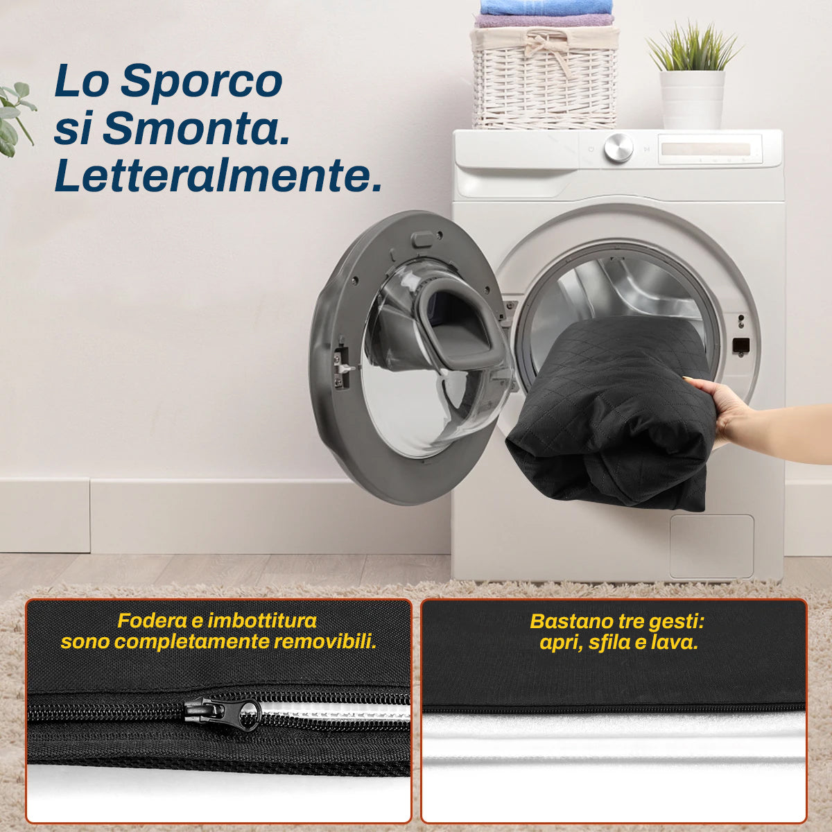 Coprisedile Auto per Cani Impermeabile | Protezione Sedile Posteriore con Finestra a Rete