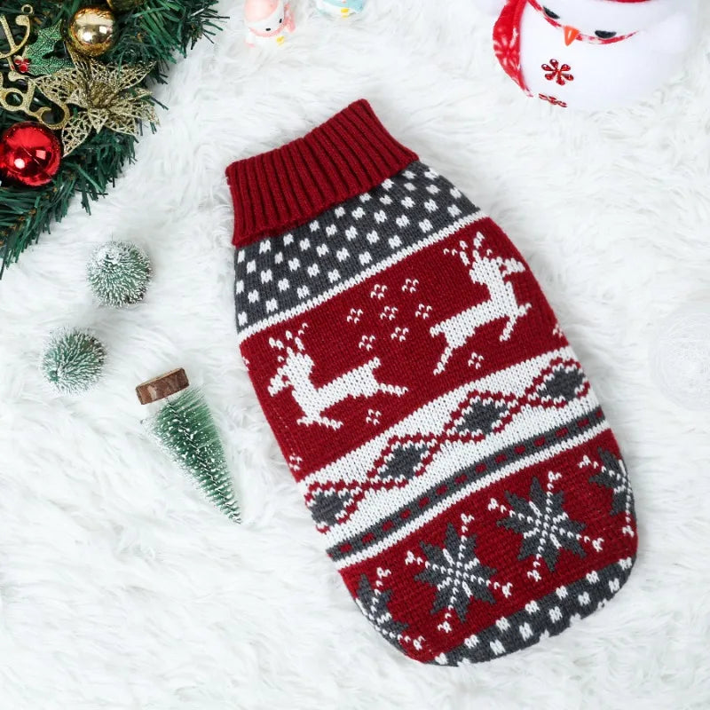 Maglione Natalizio per Cani "Abbraccio di Neve" | Morbido Pullover per le Feste