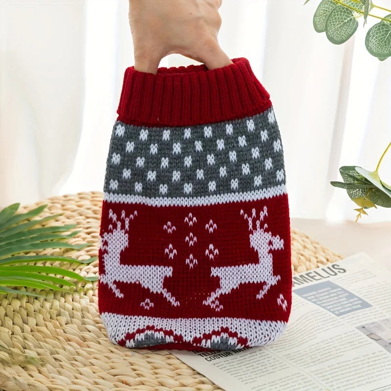 Maglione Natalizio per Cani "Abbraccio di Neve" | Morbido Pullover per le Feste