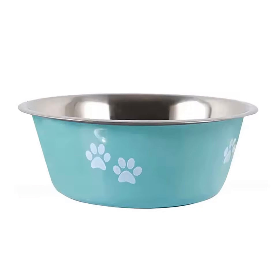 Ciotola in Acciaio Inox Antiscivolo per Cani | Perfetta a Terra o con Supporto Rialzato