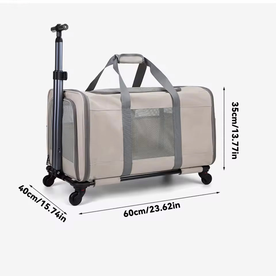 Trolley 3-in-1 per Cani e Gatti | Il Trasportino Versatile per Città e Viaggi