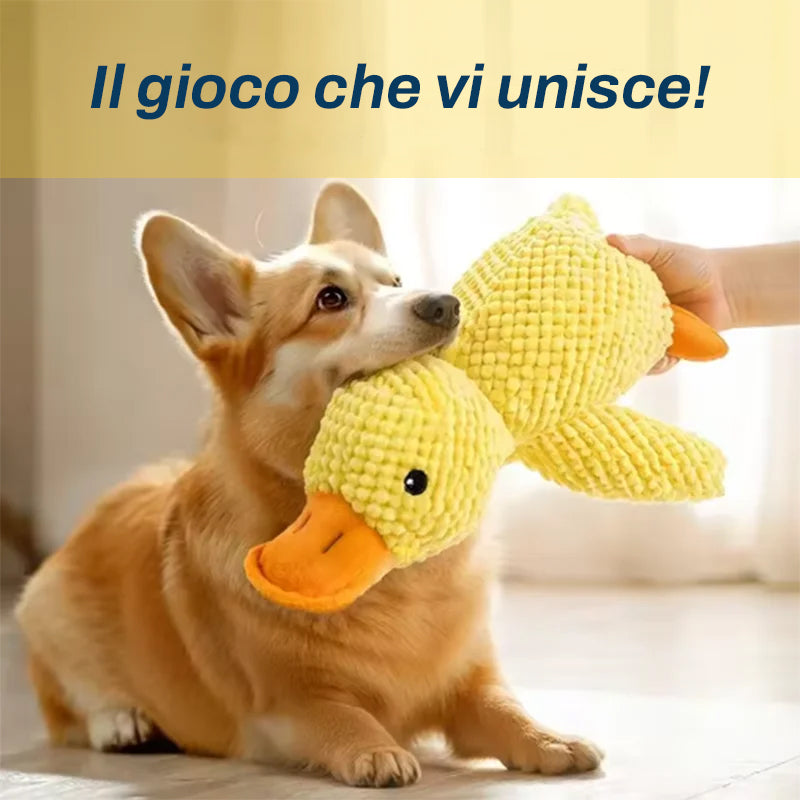 Patty, la Papera da Battaglia | Peluche Sonoro Ultra-Resistente per Cani