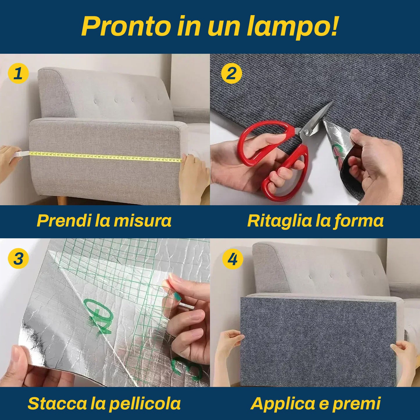 Tappeto tiragraffi adesivo in rotolo | La protezione su misura per mobili e tiragraffi