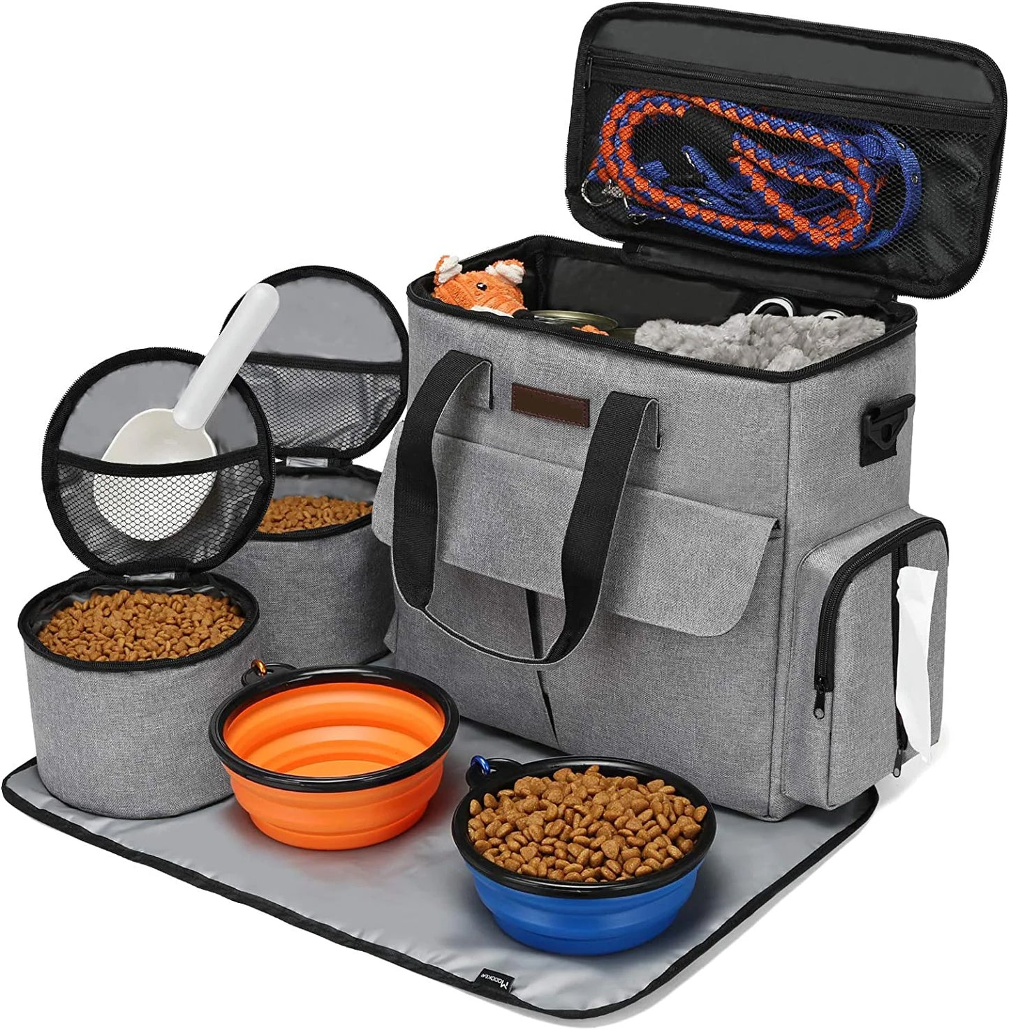 Borsa organizer da viaggio per cani e gatti | Kit completo omologato aereo