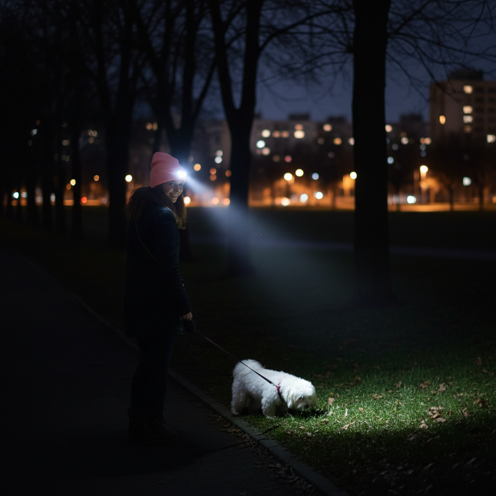 Berretto con Luce LED Ricaricabile USB | Sicurezza per le Tue Passeggiate al Buio
