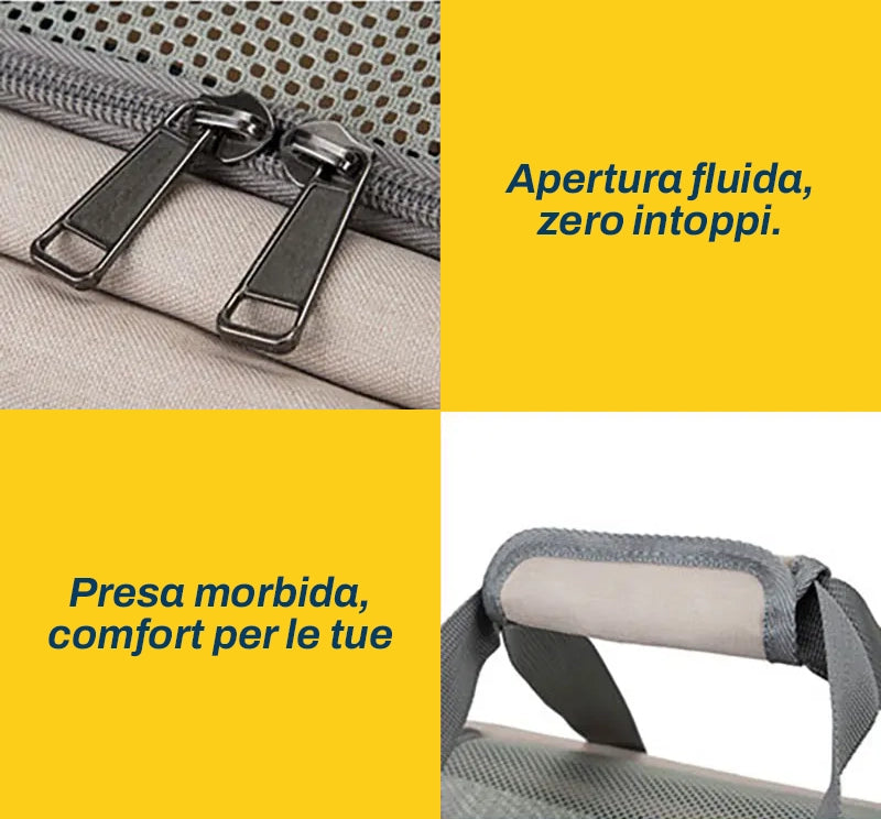 Trolley 3-in-1 per Cani e Gatti | Il Trasportino Versatile per Città e Viaggi