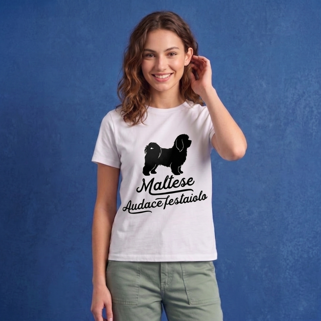 T-shirt BrancoBro: Dillo al mondo chi è il vero capobranco (Spoiler: ha 4 zampe) - T-Shirt Unisex Maltese