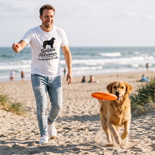 T-shirt BrancoBro: Dillo al mondo chi è il vero capobranco (Spoiler: ha 4 zampe) - T-Shirt Unisex Golden Retriever