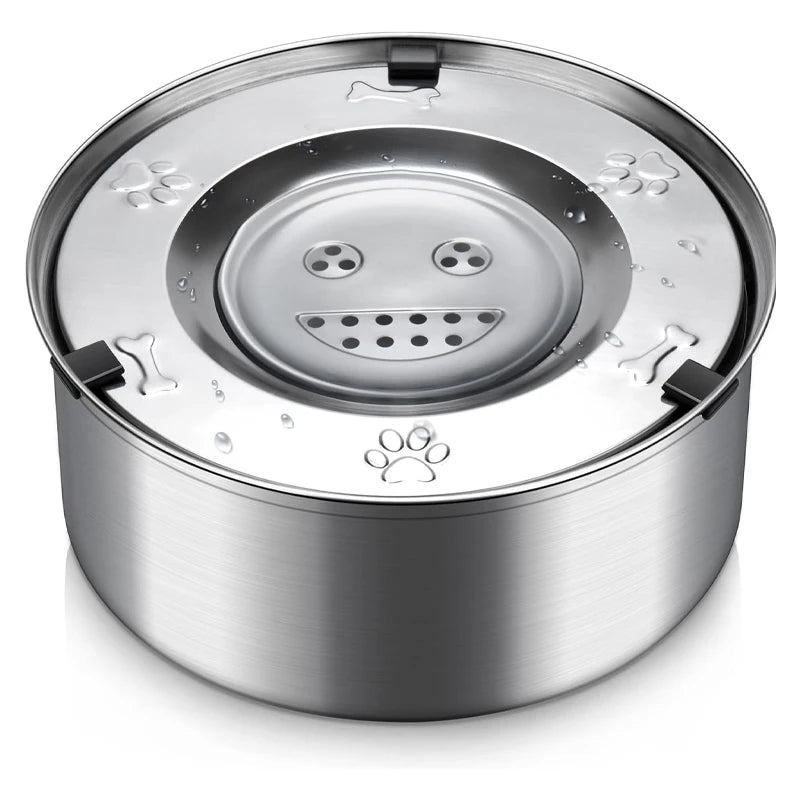 Pavimenti Asciutti, Cani (e umani) Felici | Ciotola Antischizzo Acciaio Inox 1 e 3 Litri