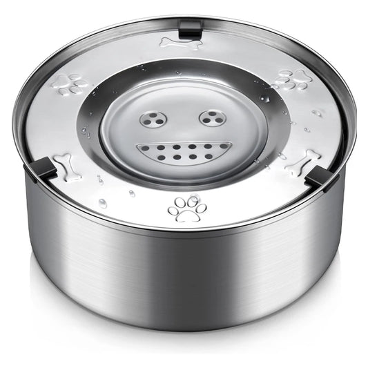 Pavimenti Asciutti, Cani (e umani) Felici | Ciotola Antischizzo Acciaio Inox 1 e 3 Litri