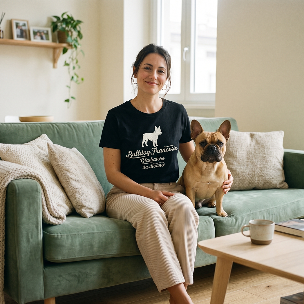 T-shirt BrancoBro: Dillo al mondo chi è il vero capobranco (Spoiler: ha 4 zampe) - T-Shirt Unisex Bulldog