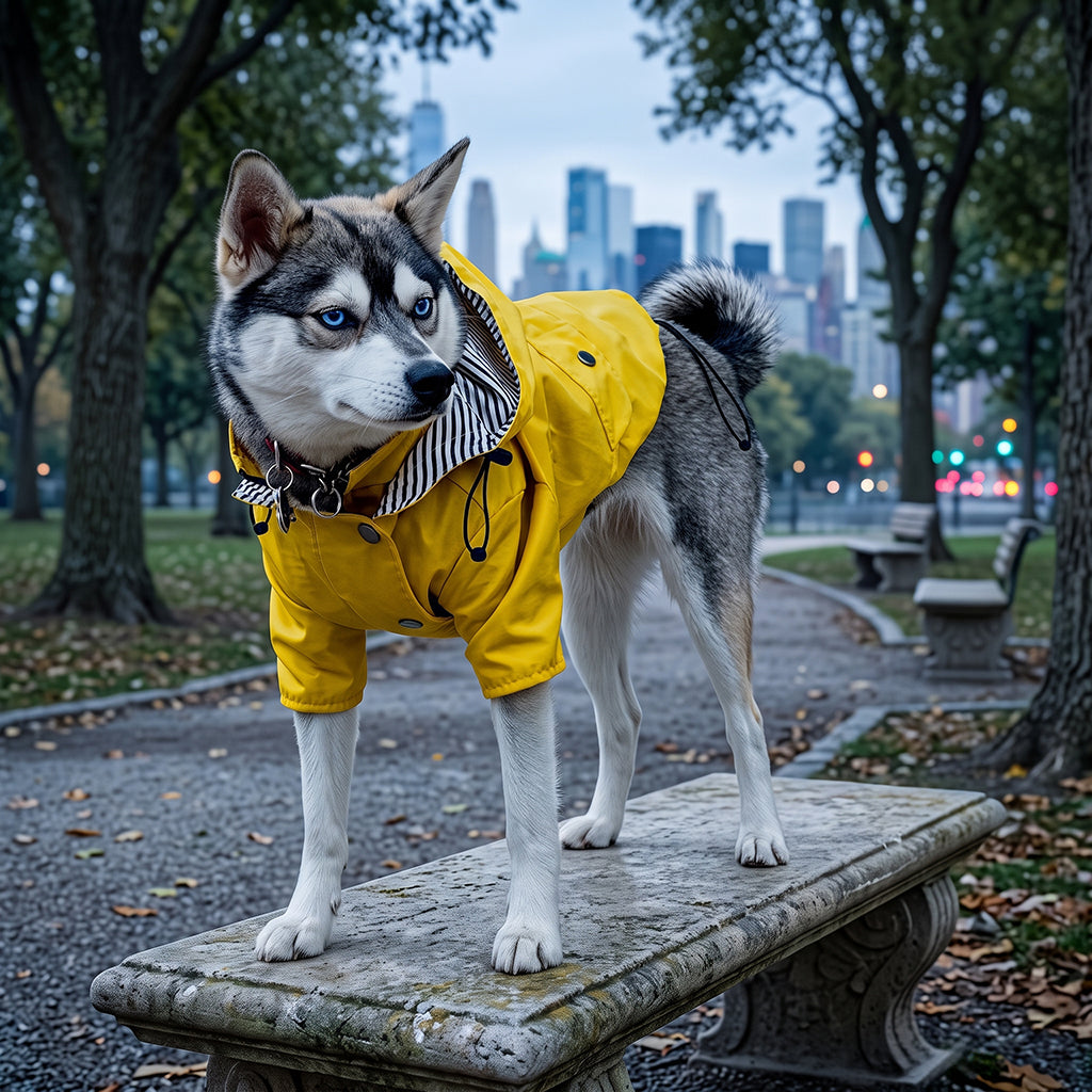 Impermeabile per Cani a Doppio Strato Waterproof | Niente ferma la vostra voglia di esplorare