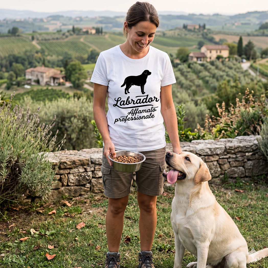 T-shirt BrancoBro: Dillo al mondo chi è il vero capobranco (Spoiler: ha 4 zampe) - T-Shirt Unisex Labrador