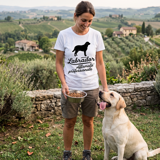 T-shirt BrancoBro: Dillo al mondo chi è il vero capobranco (Spoiler: ha 4 zampe) - T-Shirt Unisex Labrador