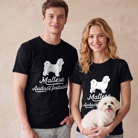 T-shirt BrancoBro: Dillo al mondo chi è il vero capobranco (Spoiler: ha 4 zampe) - T-Shirt Unisex Maltese