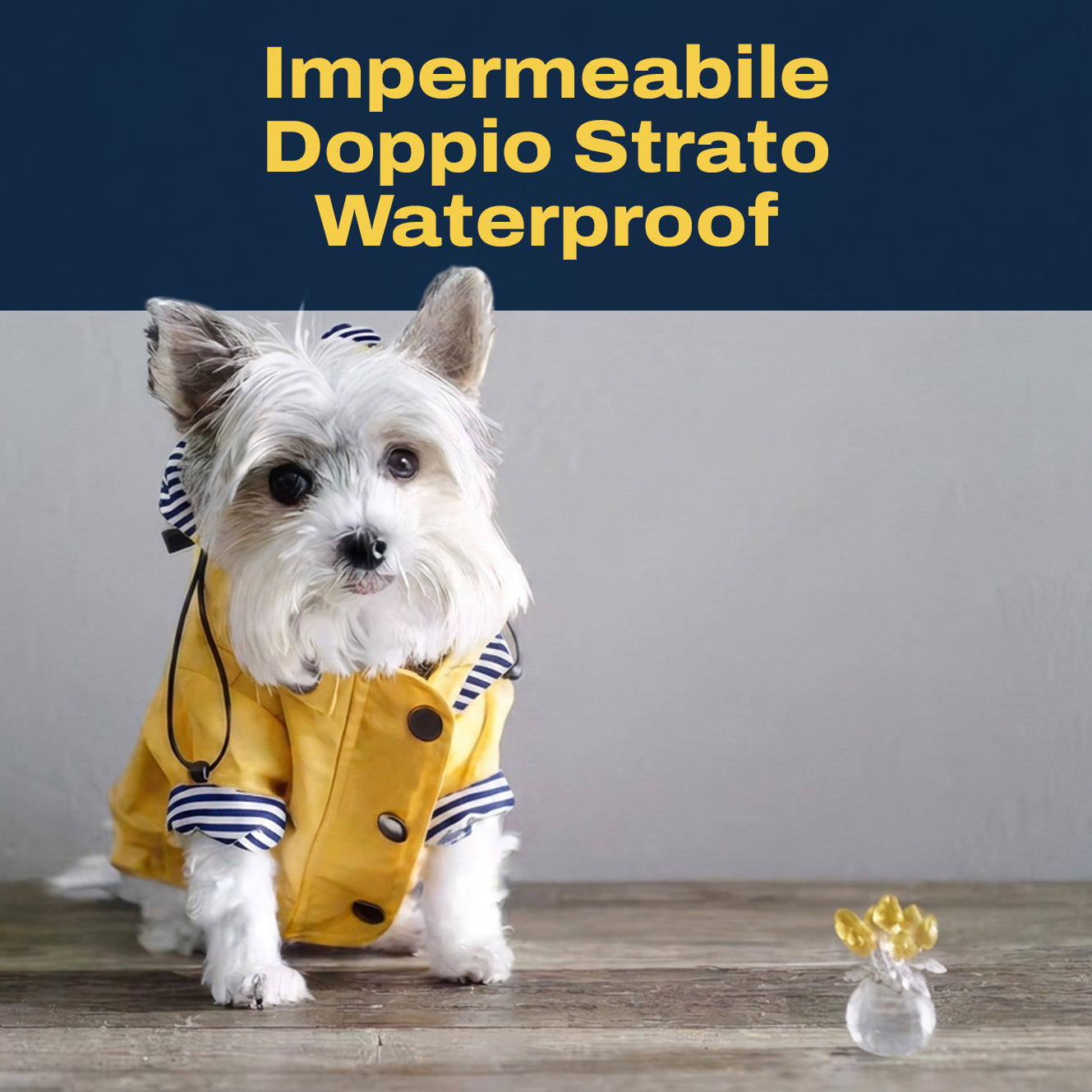 Impermeabile per Cani a Doppio Strato Waterproof | Niente ferma la vostra voglia di esplorare