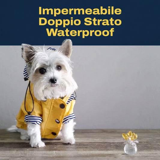 Impermeabile per Cani a Doppio Strato Waterproof | Niente ferma la vostra voglia di esplorare