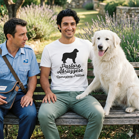 T-shirt BrancoBro: Dillo al mondo chi è il vero capobranco (Spoiler: ha 4 zampe) - T-Shirt Unisex Pastore Abruzzese Maremmano